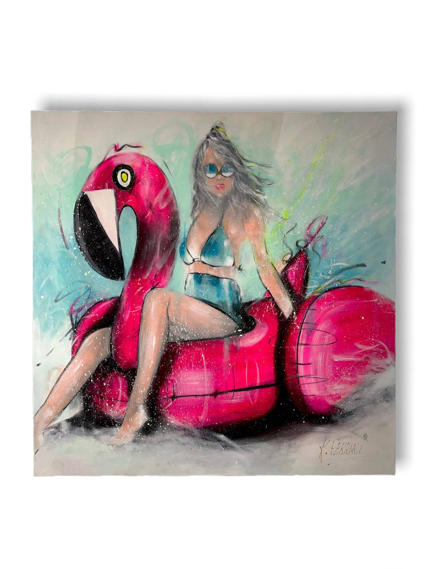 Flamingo by Katia Ferrari - Signature Fine Art