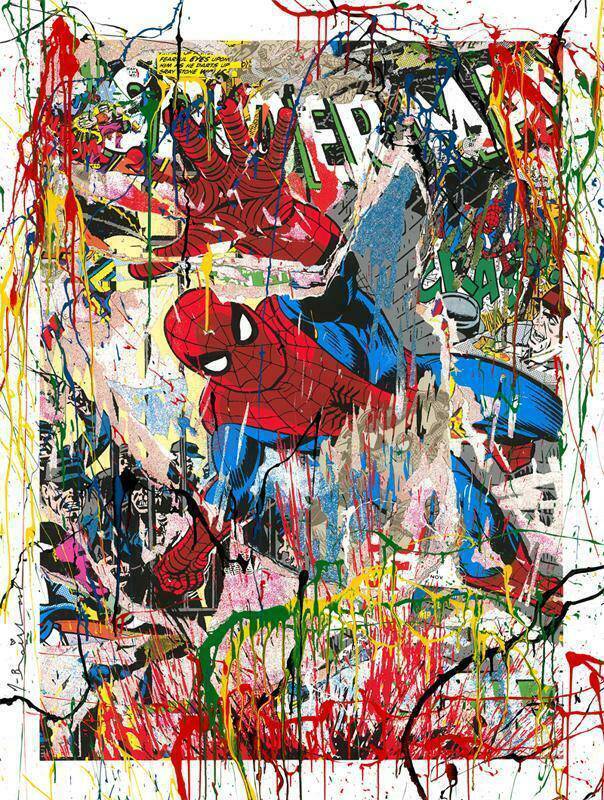 Spider-Man (Hand Finished Edition) by Mr. Brainwash - Signature Fine Art